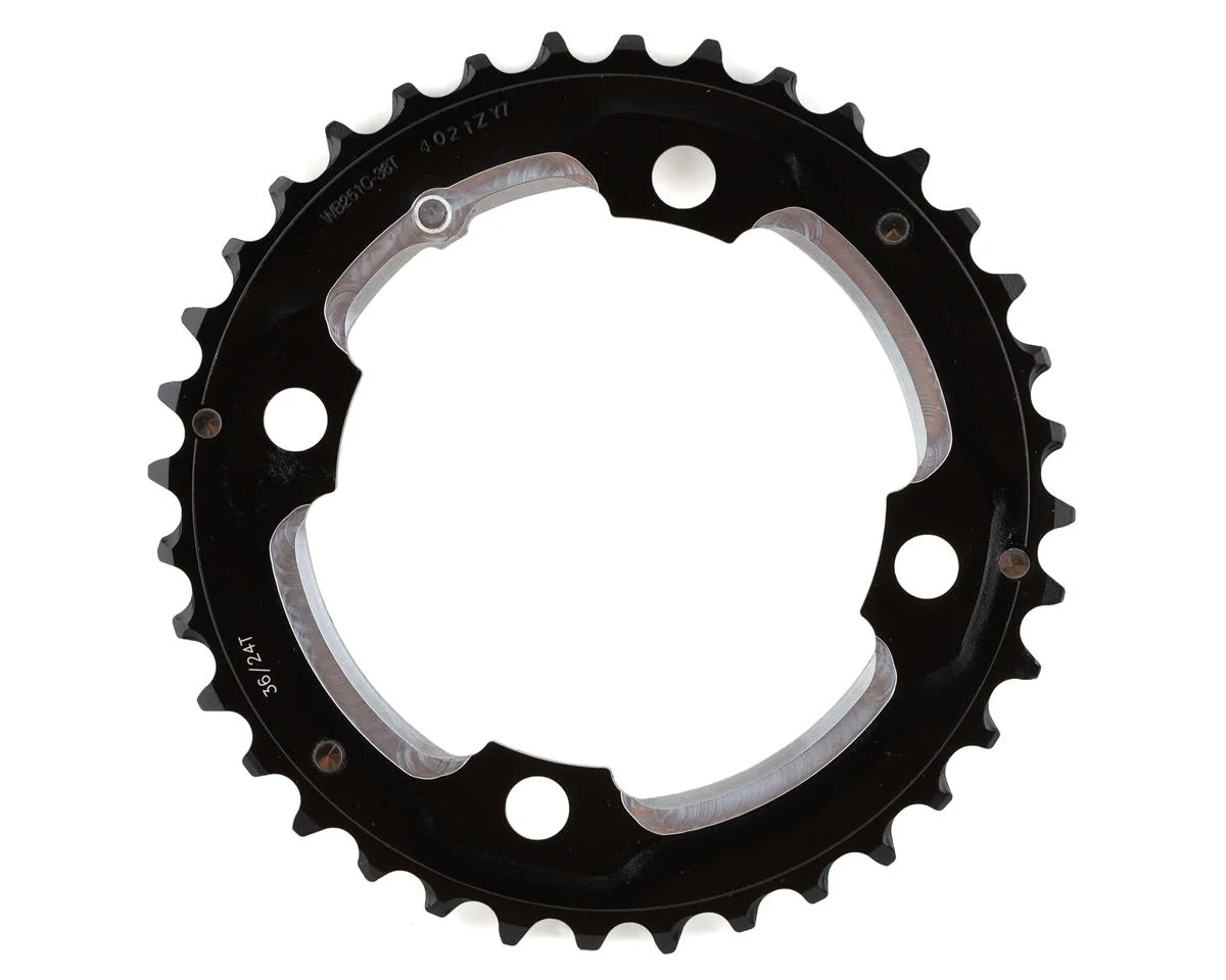 Full Speed Ahead 4-Bolt MTB Pro Double Chainring (Black) (2 x 10 Speed) (104mm BCD) (Outer) (36T)